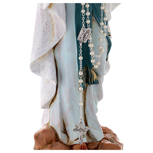 Gottesmutter von Lourdes 30cm Holz Finish, Fontanini 4