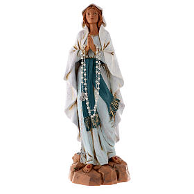Nossa Senhora de Lourdes 30 cm Fontanini efeito madeira