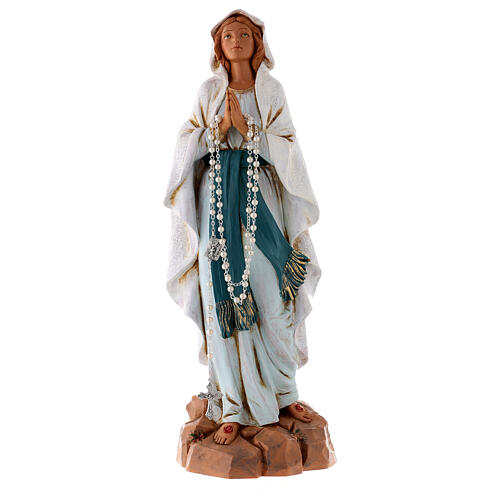 Nossa Senhora de Lourdes 30 cm Fontanini efeito madeira 1