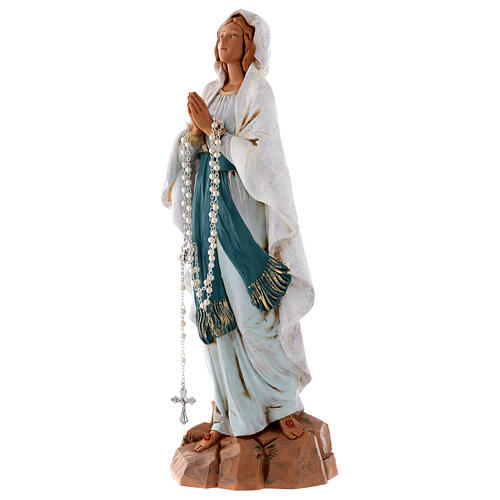 Nossa Senhora de Lourdes 30 cm Fontanini efeito madeira 3