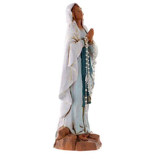 Nossa Senhora de Lourdes 30 cm Fontanini efeito madeira 5