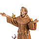 Statue Franz von Assisi 30cm Holz Finish, Fontanini s3