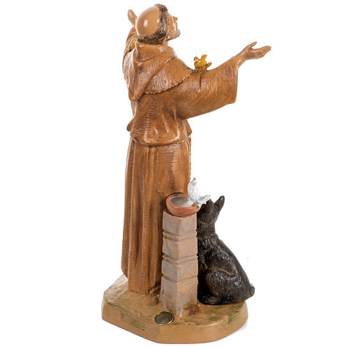 Saint Francois de Assisi 30 cm Fontanini finition bois 4