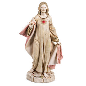 Statue Heiligstes Herz Jesu 30cm Porzellan Finish, Fontanini