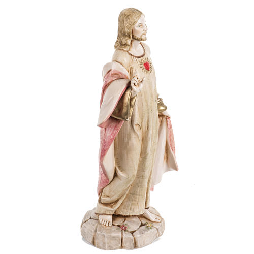 Statue Heiligstes Herz Jesu 30cm Porzellan Finish, Fontanini 3
