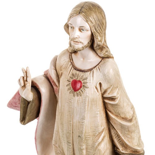 Sacré coeur de Jésus 30 cm Fontanini finition porcelaine 2