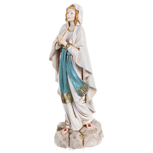 Madonna di Lourdes 30 cm Fontanini tipo porcellana 2