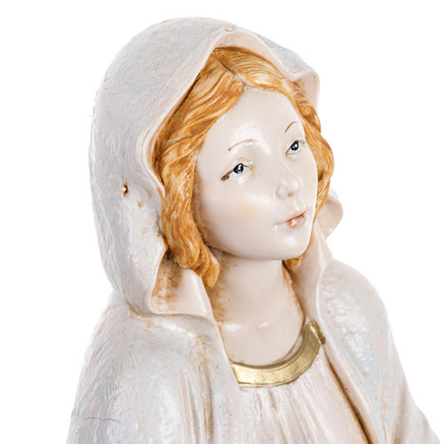 Nossa Senhora de Lourdes 30 cm Fontanini efeito porcelana 4