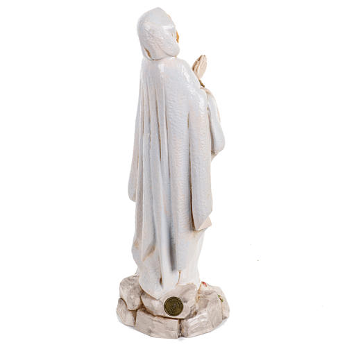 Nossa Senhora de Lourdes 30 cm Fontanini efeito porcelana 5