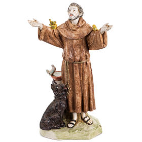 Statue Franz von Assisi 30cm Porzellan Finish, Fontanini