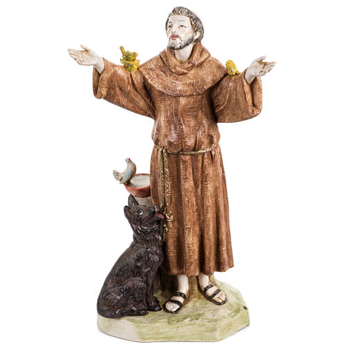 Statue Franz von Assisi 30cm Porzellan Finish, Fontanini 1