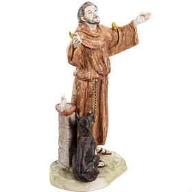 Saint François de Assisi 30 cm Fontanini finition porcela