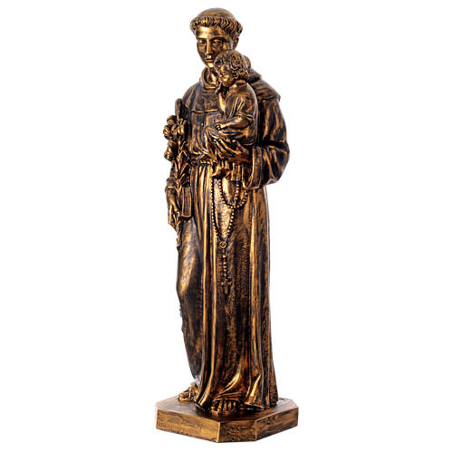 Statue Antonius von Padua Bronze Finish 100cm, Fontanini 3