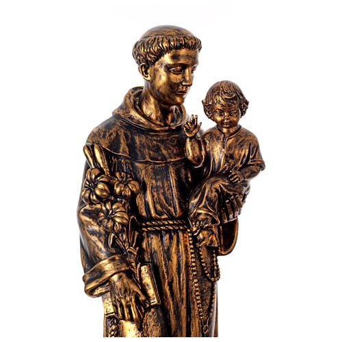 Statue Antonius von Padua Bronze Finish 100cm, Fontanini 6