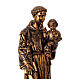 Estatua San Antonio detalles en bronce Fontanini s6