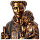 Statue St Antoine de Padoue 100 cm résine bronzée s4