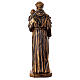 Statue St Antoine de Padoue 100 cm résine bronzée s8