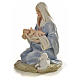 Vierge à l'enfant 15cm statue résine peinte s2