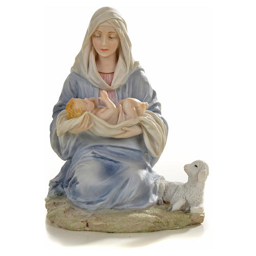 Virgin with baby statue in resin, 15cm 1