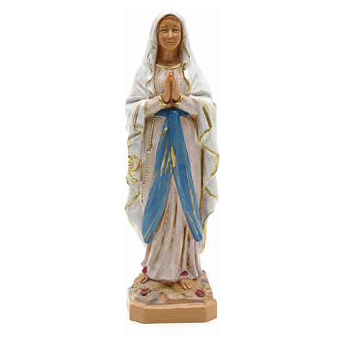 Statue Notre Dame de Lourdes 18 cm résine Fontanini 1