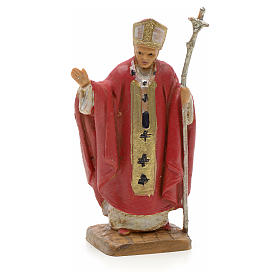 Juan Pablo II vestido rojo 7cm resina Fontanini.