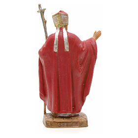 Giovanni Paolo II veste rossa 7 cm resina Fontanini