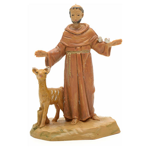 Franz von Assisi mit Tieren 7cm, Fontanini 1