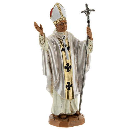 Giovanni Paolo II (bianco) 18 cm Fontanini 3