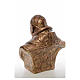 Busto Giovanni XXIII cm80 vetroresina colore bronzo Landi PER ESTERNO s3