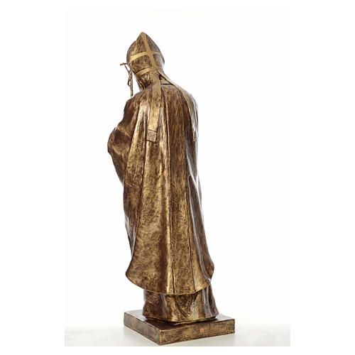 Pope John Paul II statue in fiberglass, bronze detail 140cm FOR OUTDOORS 3