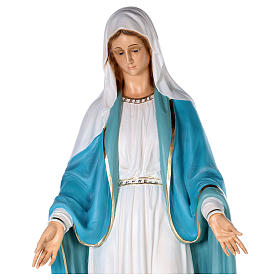 Miraculous Madonna statue in fiberglass, crystal eyes 150cm FOR OUTDOOR