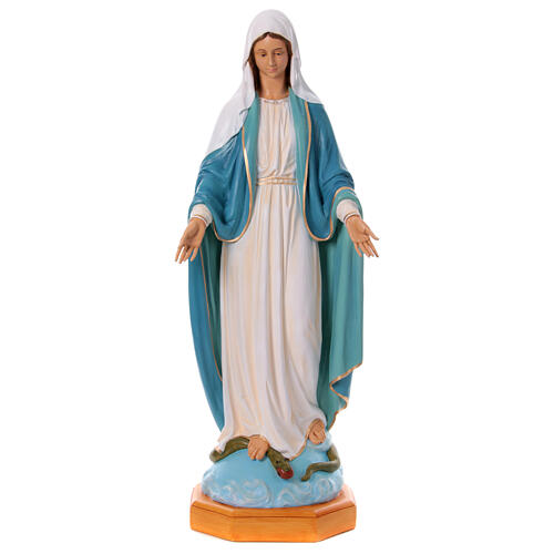Statue Vierge Miraculeuse fibre de verre 150cm Landi POUR EXTÉRIEUR 1