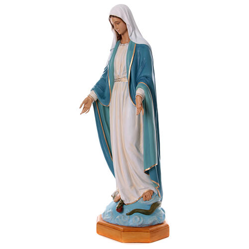 Statue Vierge Miraculeuse fibre de verre 150cm Landi POUR EXTÉRIEUR 4
