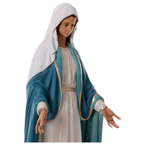 Statue Vierge Miraculeuse fibre de verre 150cm Landi POUR EXTÉRIEUR 9