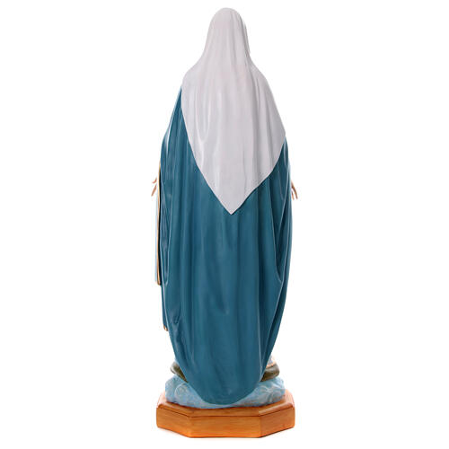 Miraculous Madonna statue in fiberglass, crystal eyes 150cm FOR OUTDOORS 11