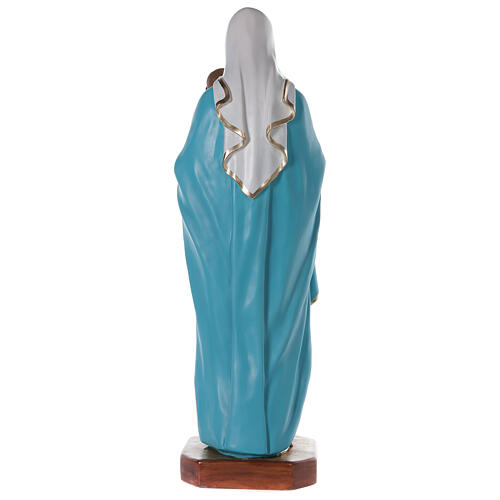 Madonna with baby Jesus statue in fiberglass, crystal eyes 125cm FOR OUTDOOR 7