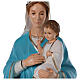 Madonna with baby Jesus statue in fiberglass, crystal eyes 125cm FOR OUTDOOR s4