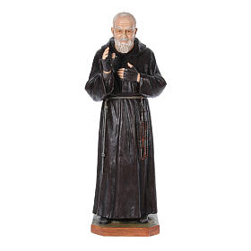 Statue Saint Pio de Pietrelcina fibre de verre 175cm Landi POUR EXTÉRIEUR