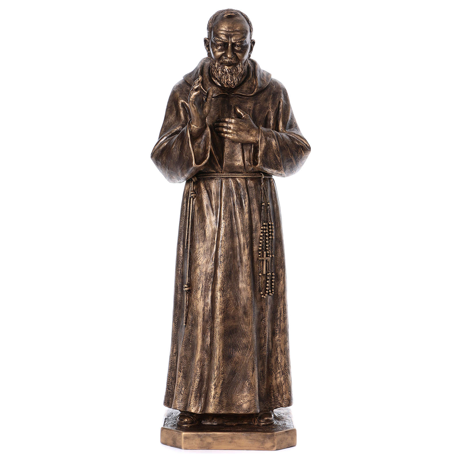 Padre Pio statue in fiberglass, bronze colour, 175 cm by | online sales ...