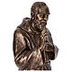Padre Pio statue in fiberglass, bronze colour, 175 cm by Landi FOR OUTDOOR s5