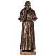Statue Saint Pio fibre de verre couleur bronze 175cm Landi POUR EXTÉRIEUR s1