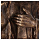 Statue Saint Pio fibre de verre couleur bronze 175cm Landi POUR EXTÉRIEUR s7