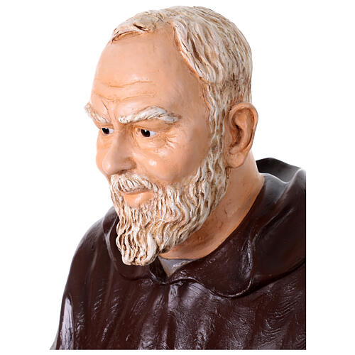 Padre Pio of Pietralcina statue in fiberglass, 150 cm by Landi FOR OUTDOORS 8