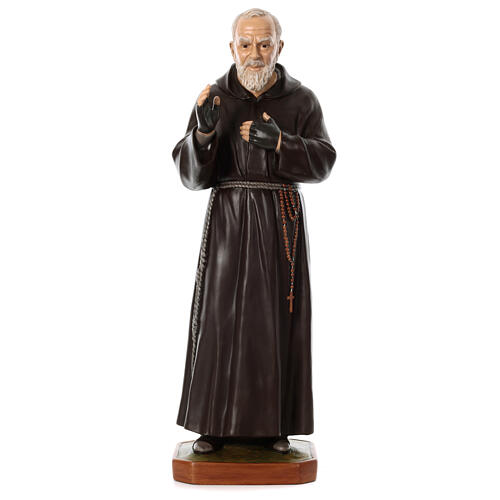 Padre Pio of Pietralcina statue in fiberglass, 125 cm by Landi FOR OUTDOORS 1