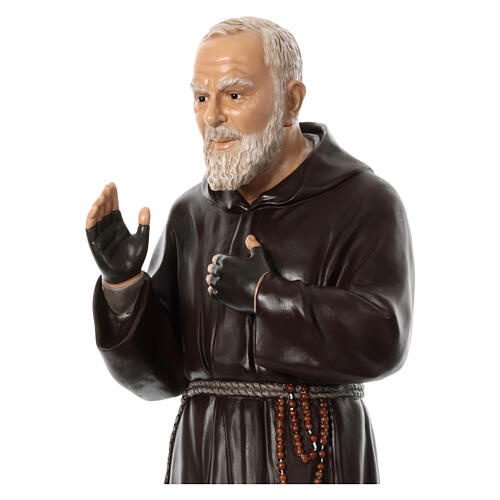 Padre Pio of Pietralcina statue in fiberglass, 125 cm by Landi FOR OUTDOORS 2