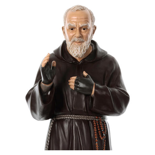 Padre Pio of Pietralcina statue in fiberglass, 125 cm by Landi FOR OUTDOORS 6