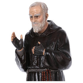 Statue Saint Pio de Pietrelcina fibre de verre 100cm Landi POUR EXTÉRIEUR