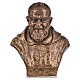 Padre Pio of Pietralcina bust in fiberglass, bronze, 60 cm Landi FOR OUTDOOR s1