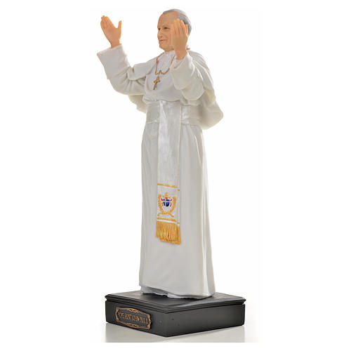 Jean Paul II 27cm résine peinte 2