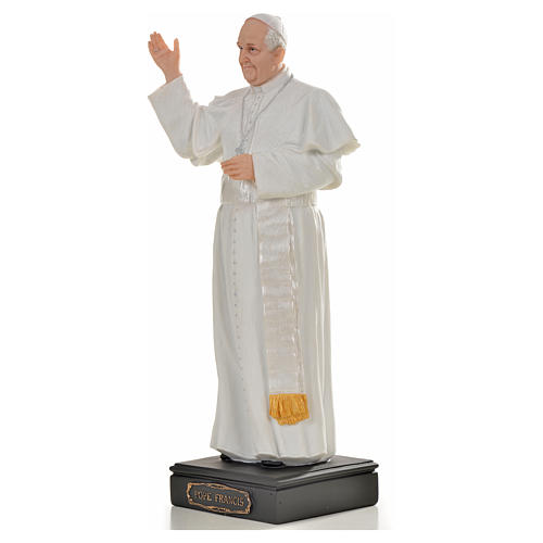 Pope Francis statue in resin, 27cm 2